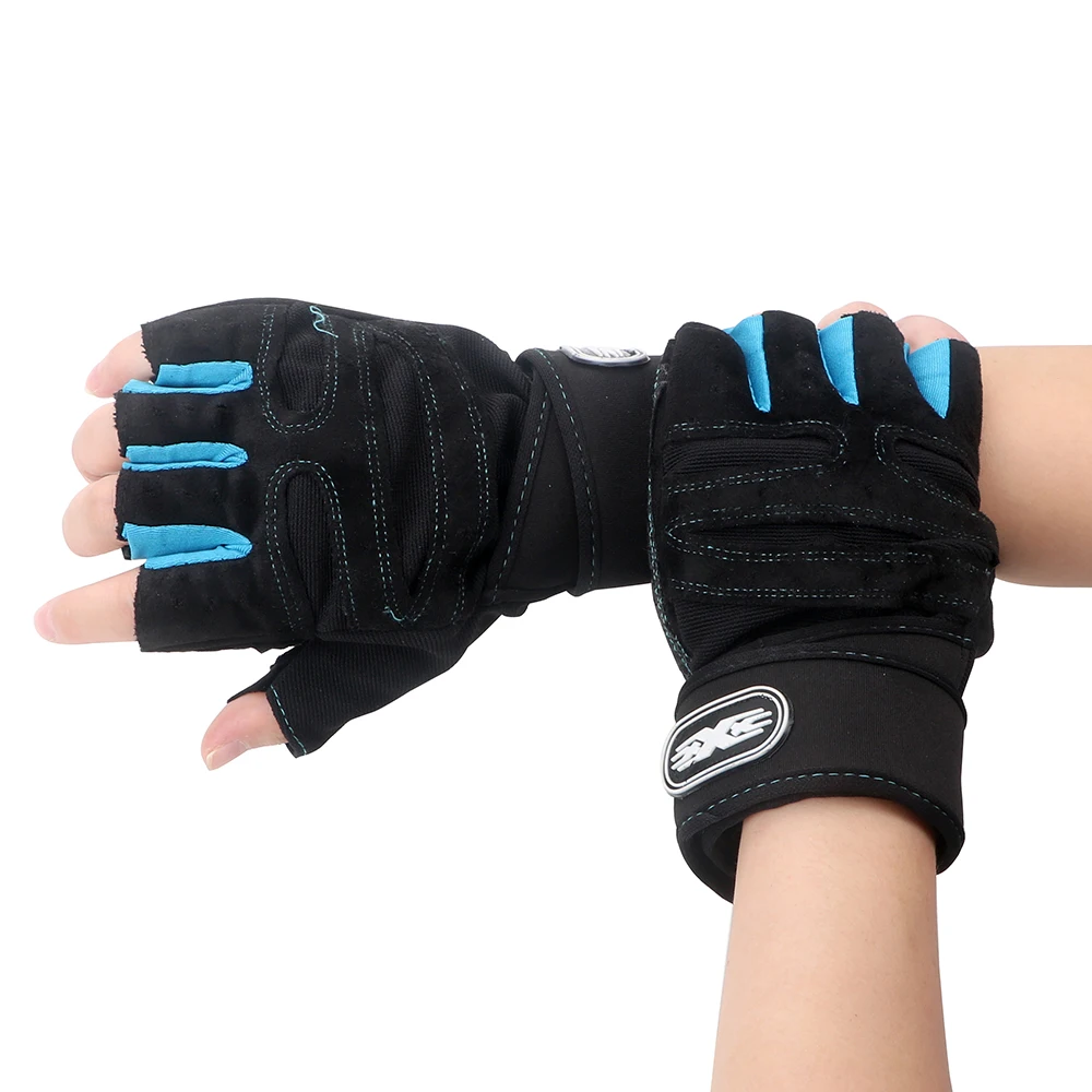 

1 Pair Bicycle Motorcycle Half Finger Gloves Non-slip Breathable Sport Gym Gloves M/L/XL Protective Gears