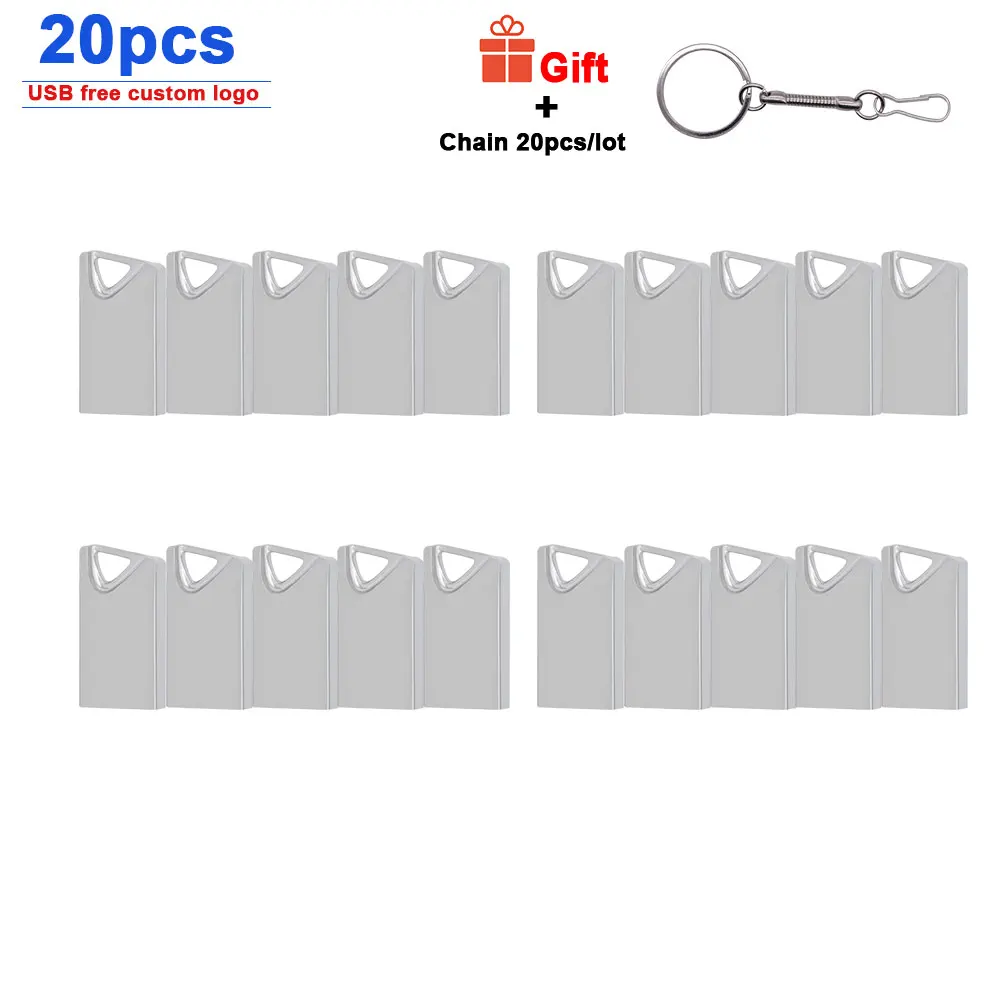 

20 шт./лот металлический USB флеш-накопитель 4 ГБ 8 ГБ 16 ГБ 32 ГБ 64 Гб металлический флеш-накопитель 128 Гб карта памяти водонепроницаемый pendrive u stick ...