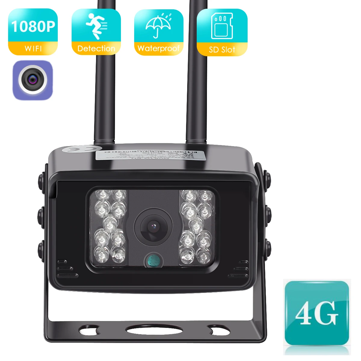 

BESDER 4G 1080P SIM Card Wi-Fi IP Camera Full HD 960P 2MP Metal Case Mini Outdoor CCTV Security Cameras 128G SD Card Slot CCTV
