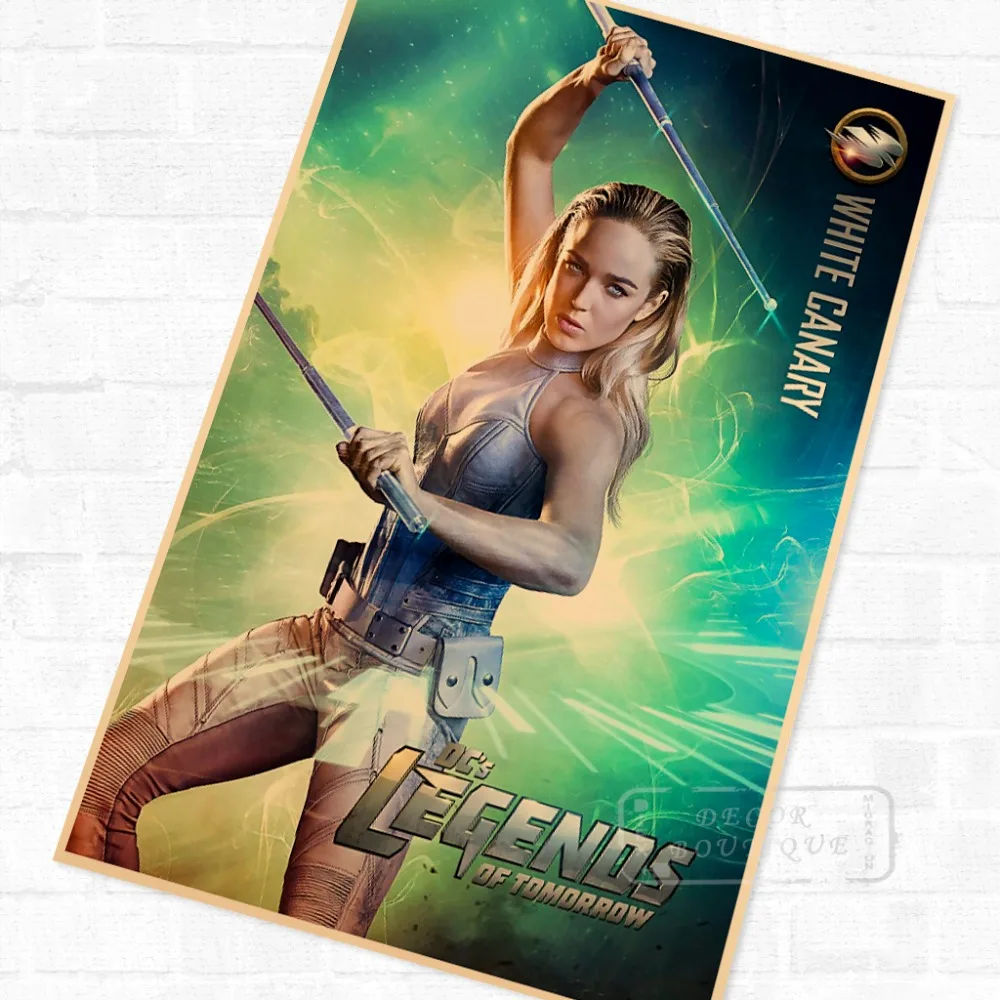 Винтажный Ретро постер с изображением белых Канарских легенд о завтра 1 сезон (2016)