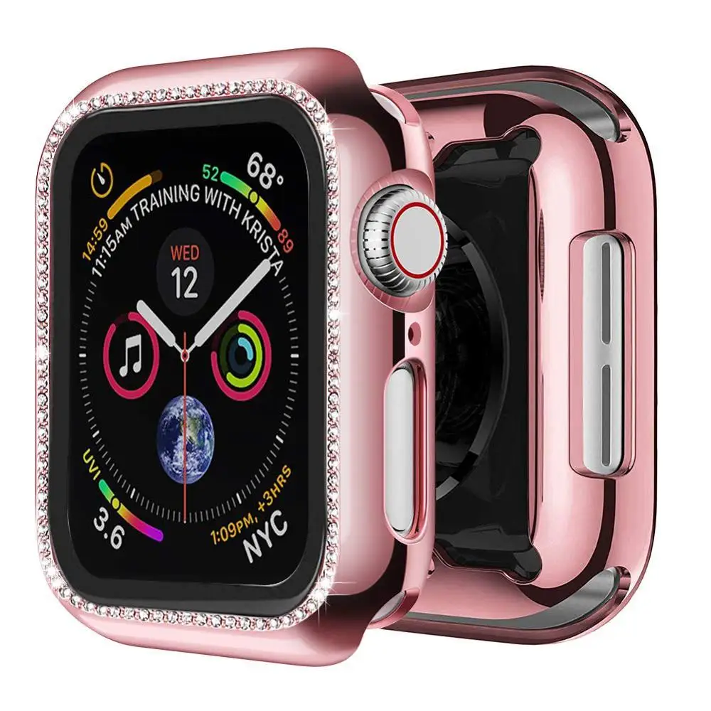 Стекло и крышка для apple watch чехол 44 мм 40 42 38 бампер Защита экрана Apple band series SE 6 5 4 3