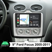 android 10 0 9 inch plug and play car radio player carplay android auto1280720 for ford focus 2005 2011%ef%bc%88manual air conditioning