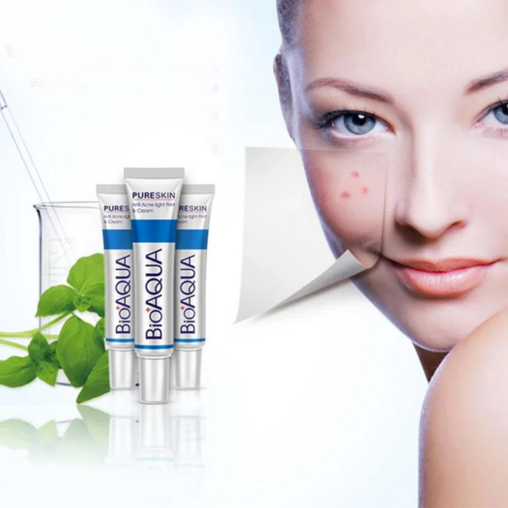 Bioaqua 30 г анти акне крем/контроль масла/сужение пор/удаляет рубцы после акне/Уход