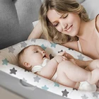 Детская кроватка из хлопка, 80 х50 см, съемная, для новорожденных