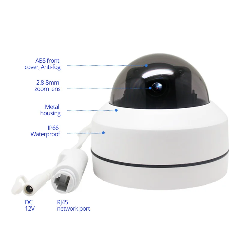 Wheezan ptz ip-камера poe наружная Onvif Starlight скоростная купольная домашняя камера безопасности 1080P 4X зум ночного видения ip cctv камера