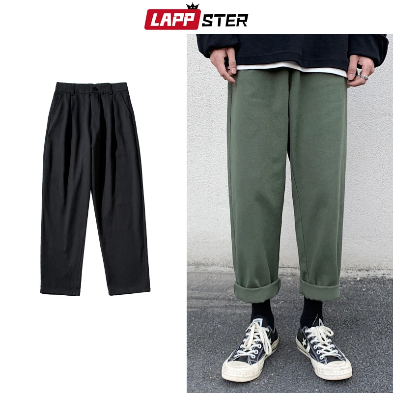 LAPPSTER Мужские Streetwear бегуны Брюки 2019 Mens Hip Hop Black Тренировочные штаны мужчины