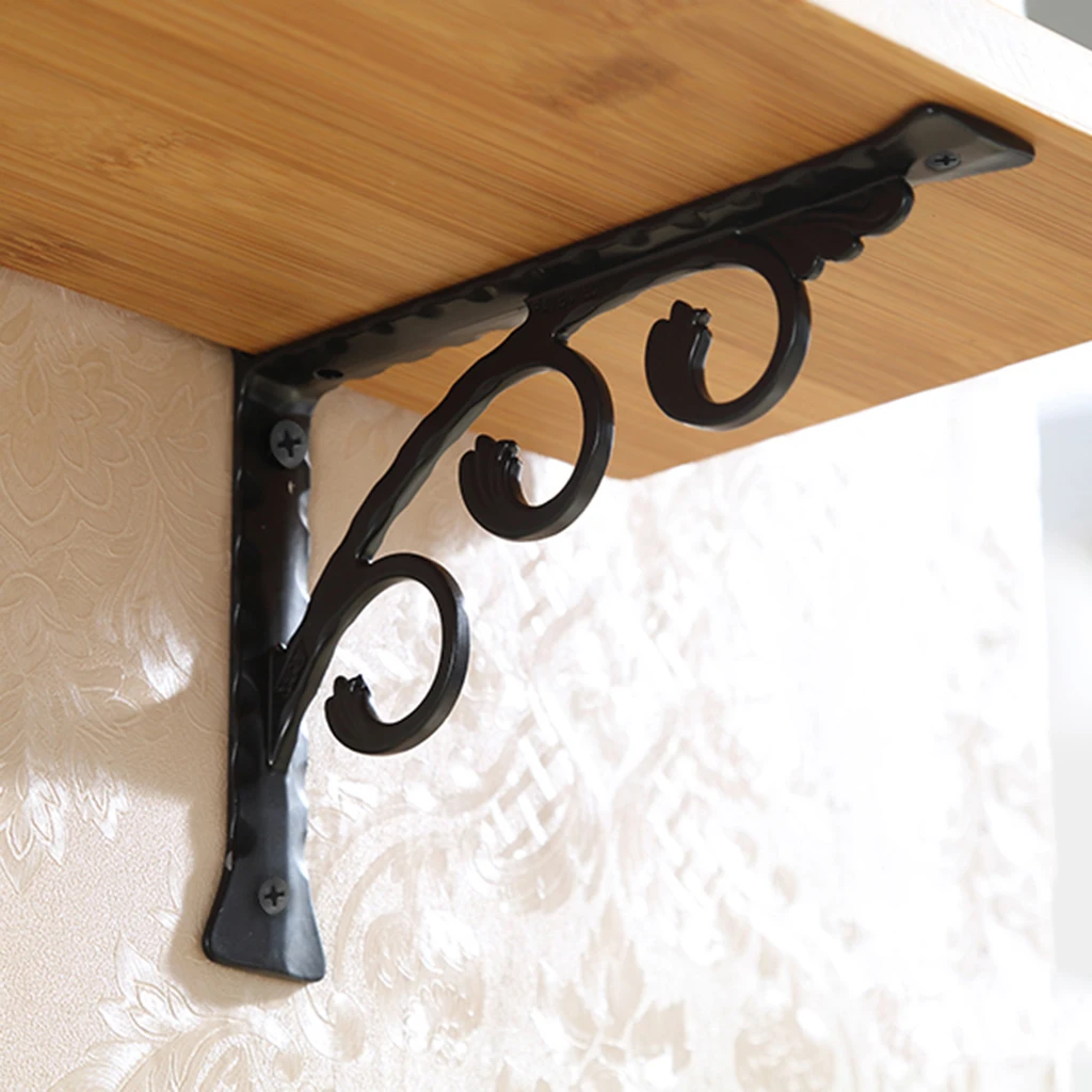 

2pcs Heavy Duty Supporter Shelf Bracket Home Hotel Storage Display Bookshelf