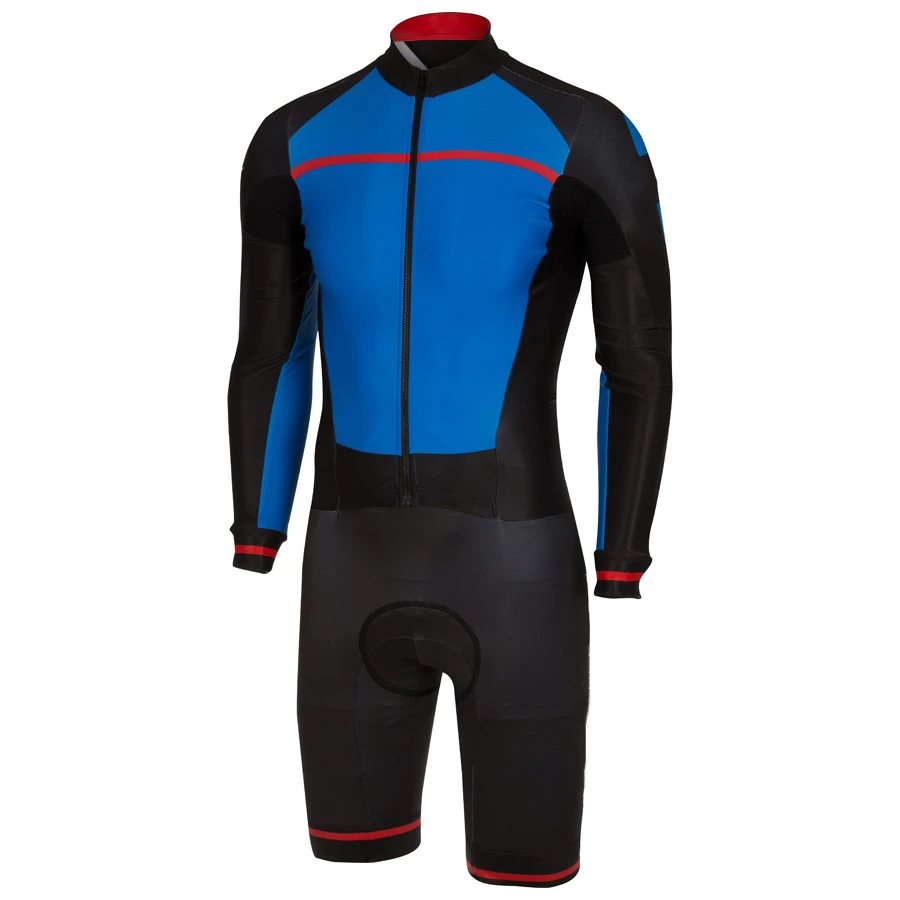 Мужской профессиональный костюм для велоспорта триатлона с длинными рукавами