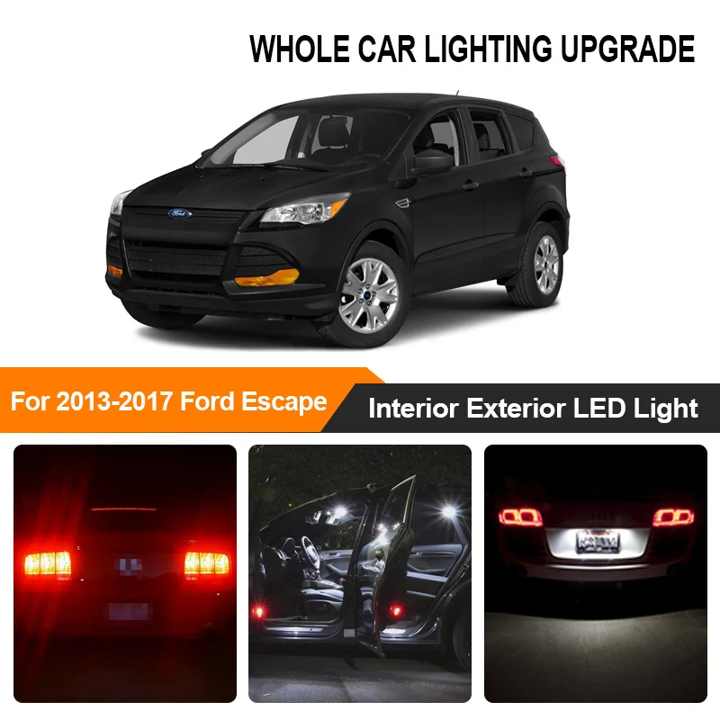 Белый Янтарный красный автомобильные лампы наружный внутренний светодиодный