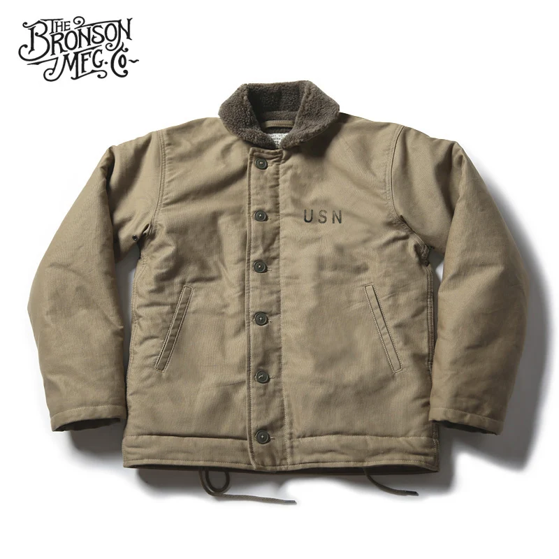 Винтаж Bronson USN N 1 двухслойные куртки WW2 одежда для мальчиков в стиле военной формы