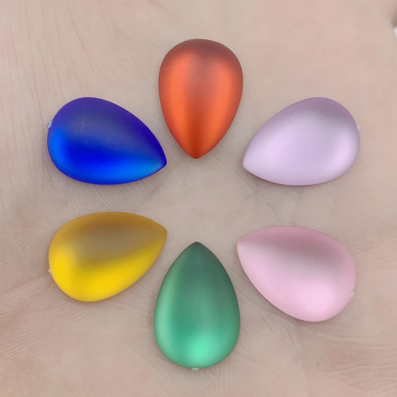 Стразы из хрустальной смолы с плоской задней стороной 60 шт. 13*18 мм хрустальные