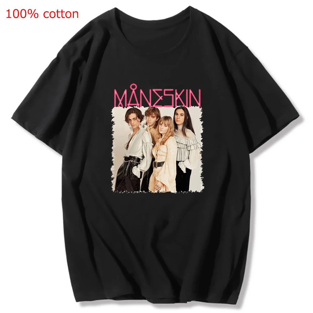 

Maneskin T Shirt Fashion Prints T-shirts Women Summer Short Sleeve Tshirts Casual Streetwear T Shirts Tops Vintage Oversized