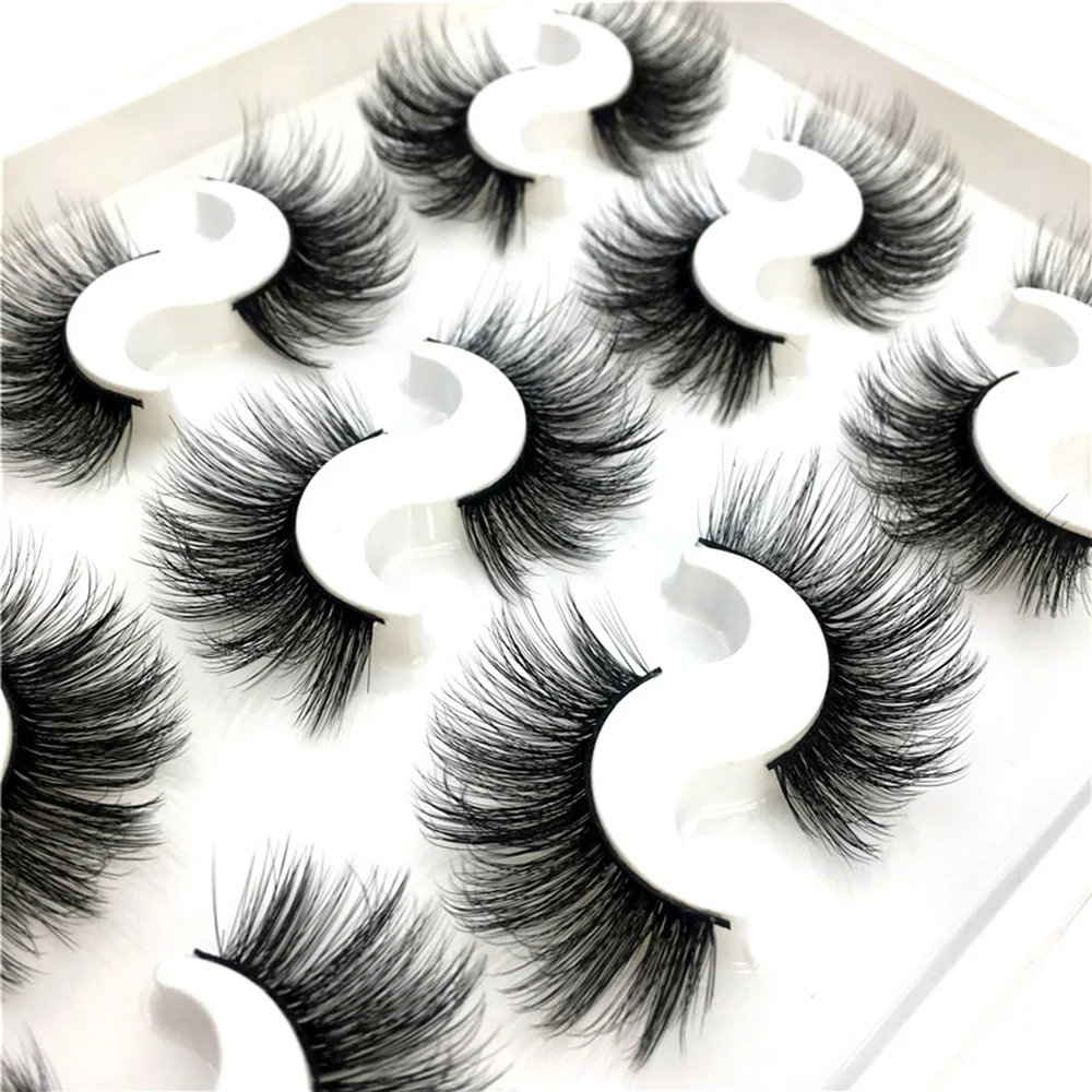 Новинка 9 пар норковые накладные ресницы 6D мягкие натуральные Толстые Накладные