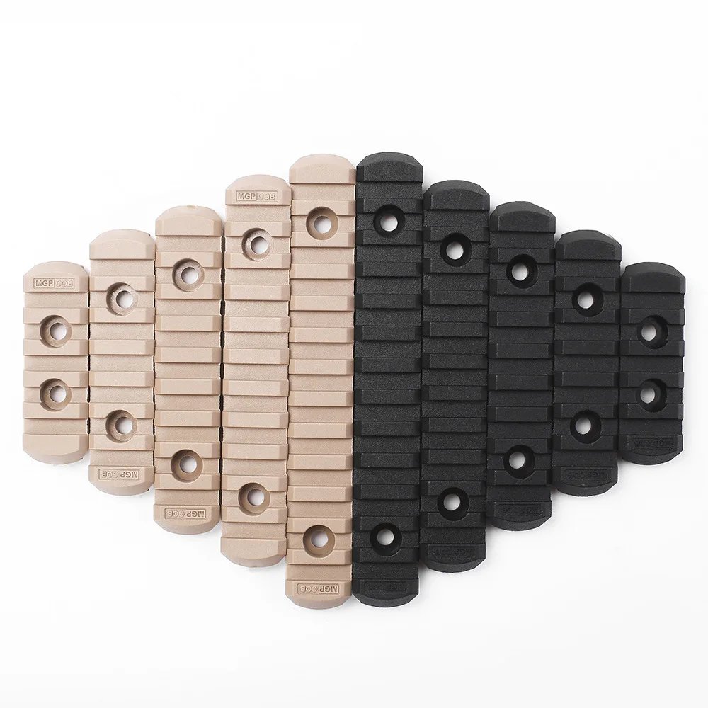 

5pc Tactical Nylon M-Lok Rail 5 7 9 11 13 Slots Mount AR15 M4 Rails for Rifle Mlok Guard