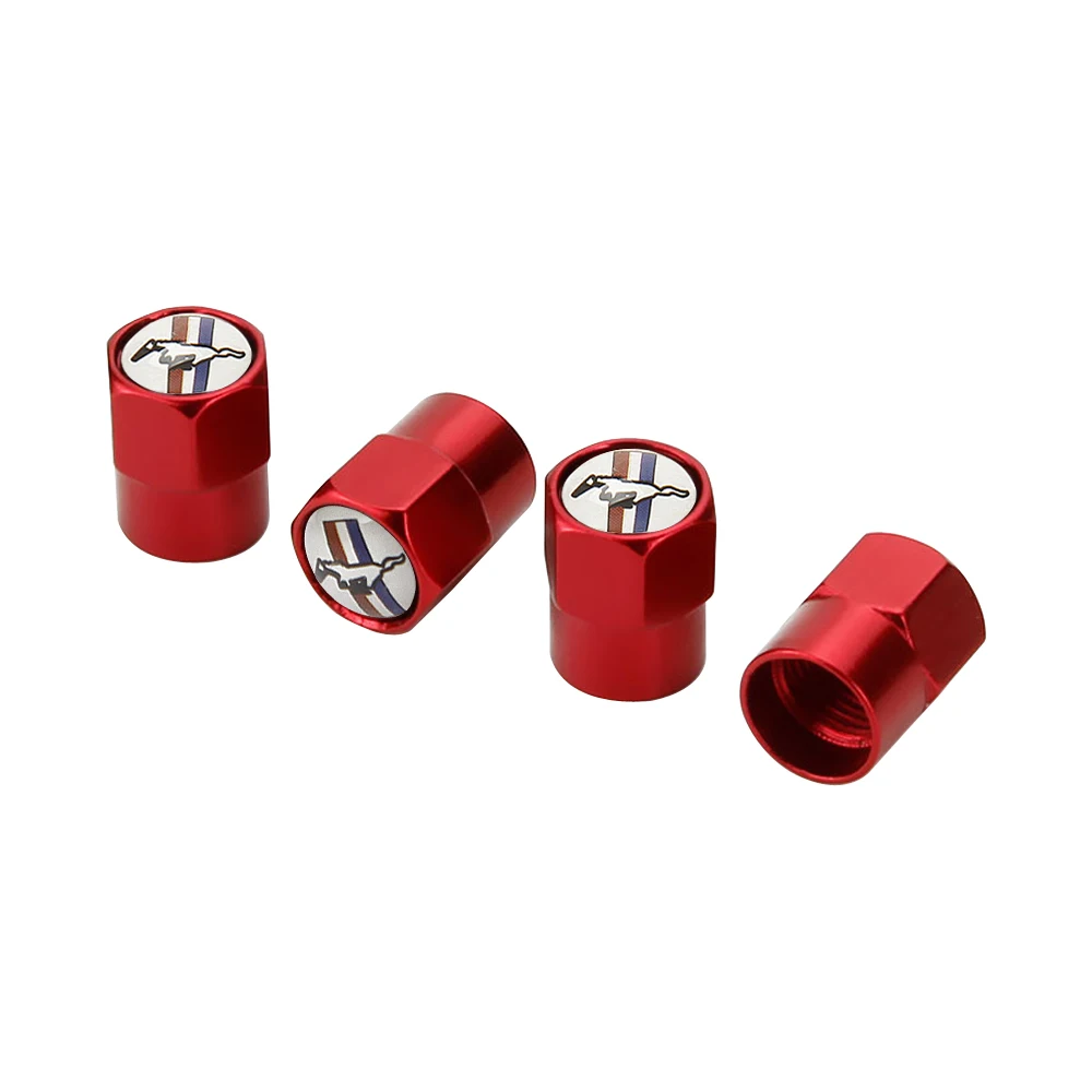 Автомобильный Стайлинг крышки стержня вентиля шины Rim Стикеры для Mustang V6 V8 Kuga GT350