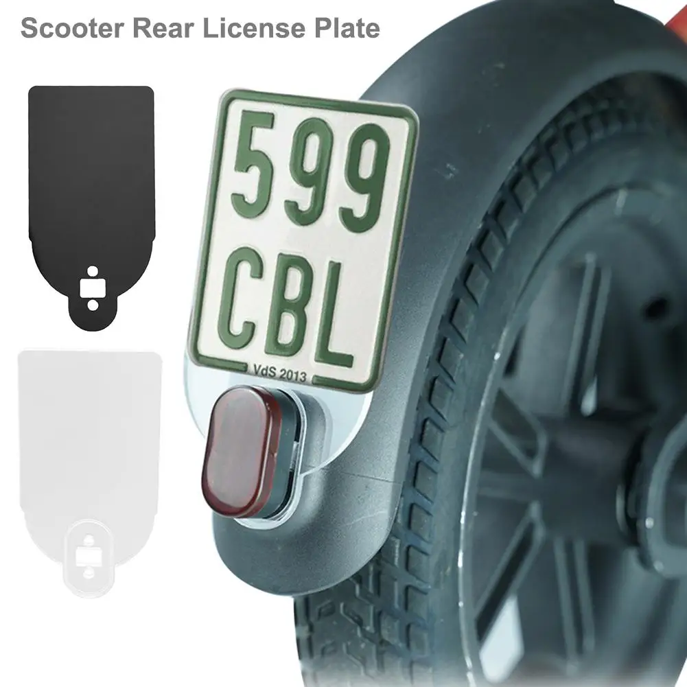 

Scooter License Plate Plastic Number Plate Holder Warning Sign For Xiaomi M365 Scooter Electric Scooter Skateboard Accessories