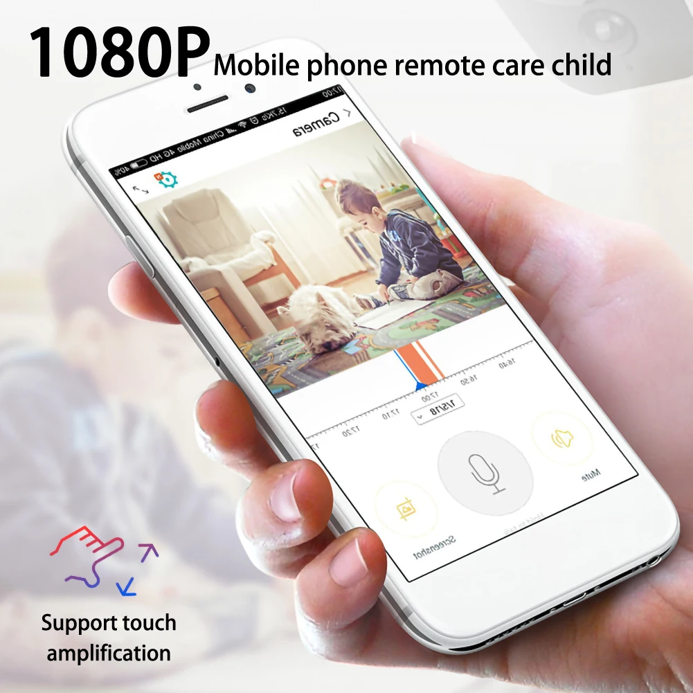 Беспроводная IP-камера с USB-зарядкой и питанием от аккумулятора 1080P | Безопасность