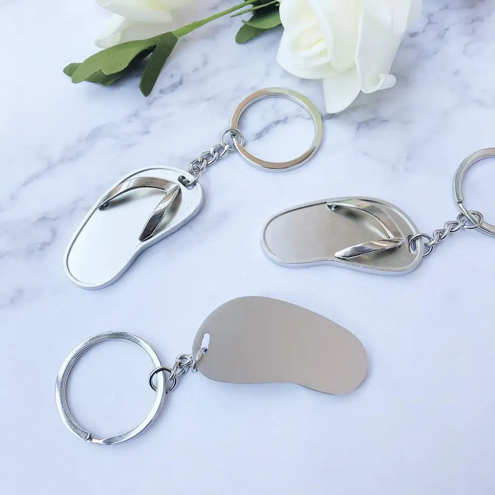 Персонализированный свадебный брелок с гравировкой мини-флип-флоп