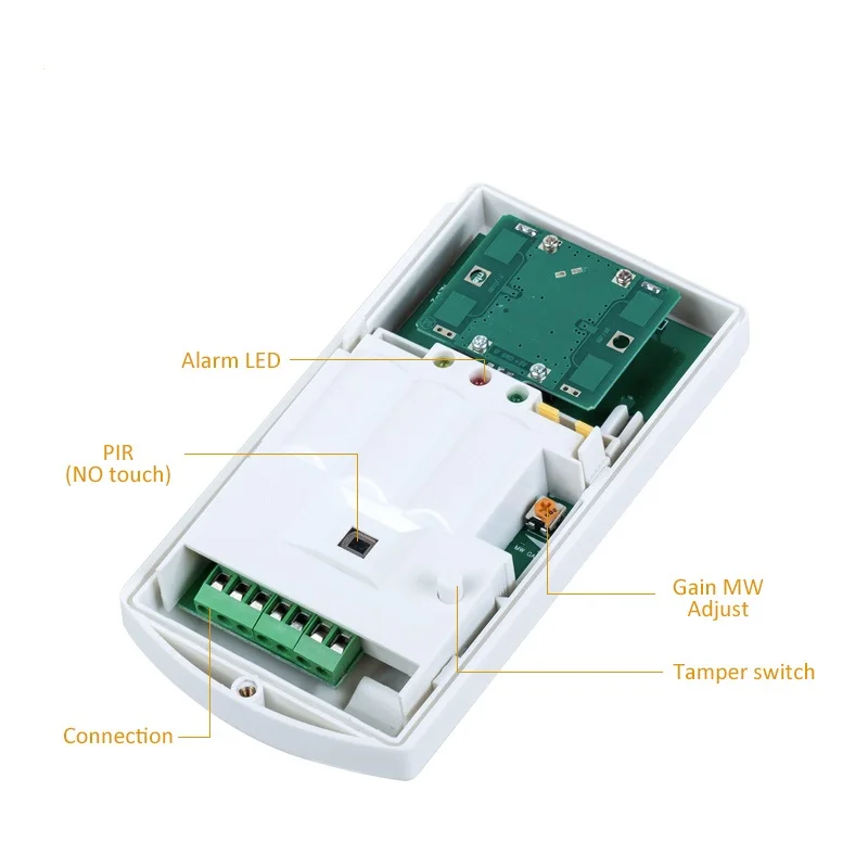 3pcs/lot Smart Home Outdoor Wired Dual-tech PIR + MW Sensor IP65 Waterproof Detector Pet Friendly PIR Sensor enlarge