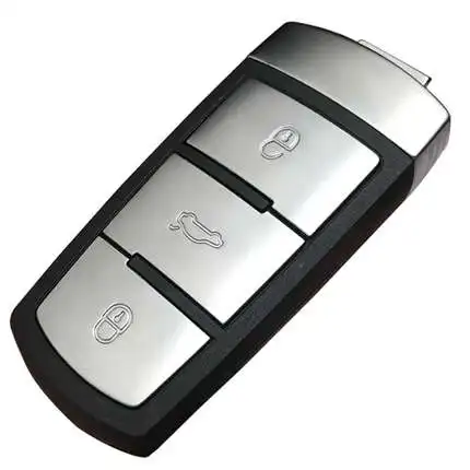 

for V W Smart Key Shell Card Car Key Case Cover Fob for Volkswagen Passat CC 3C B6 B7 Magotan 3 Button & Insert Blade