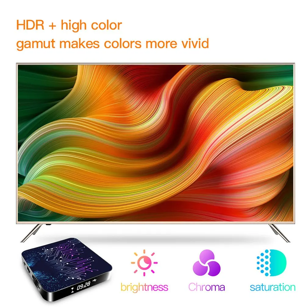

TV Receiver Box TV Box Android 10 4GB 16GB 32GB 4K H.265 Media Player 3D Video Wifi Bluetooth Smart TV Box Set top box