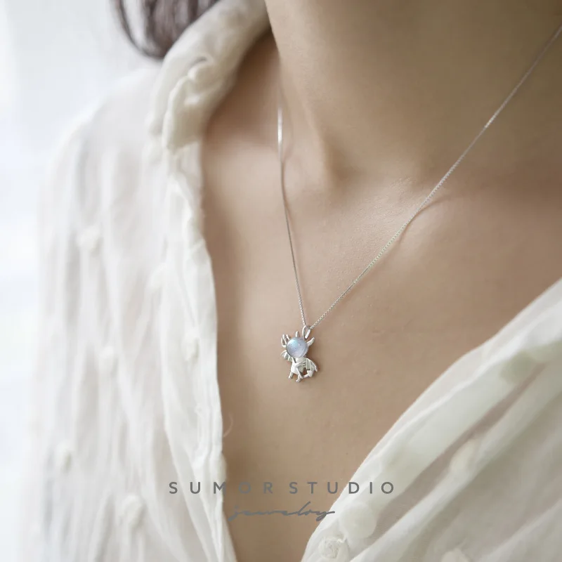 Женский чокер из серебра 925 пробы с изображением милого дьявола|Ожерелья| |