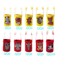 diy special shaped diamond painting kettle cup sleeve for adults and children with lanyard cartoon animals diamond cross