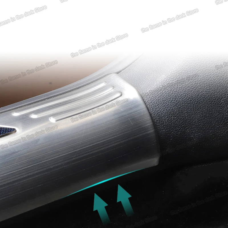 Пороговое покрытие Lsrtw2017 для порога автомобильной двери из нержавеющей стали Skoda