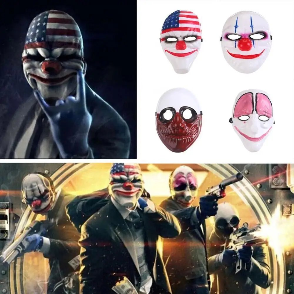 Новинка игра Payday 2 маски для косплея на Хэллоуин маскарадное платье костюм