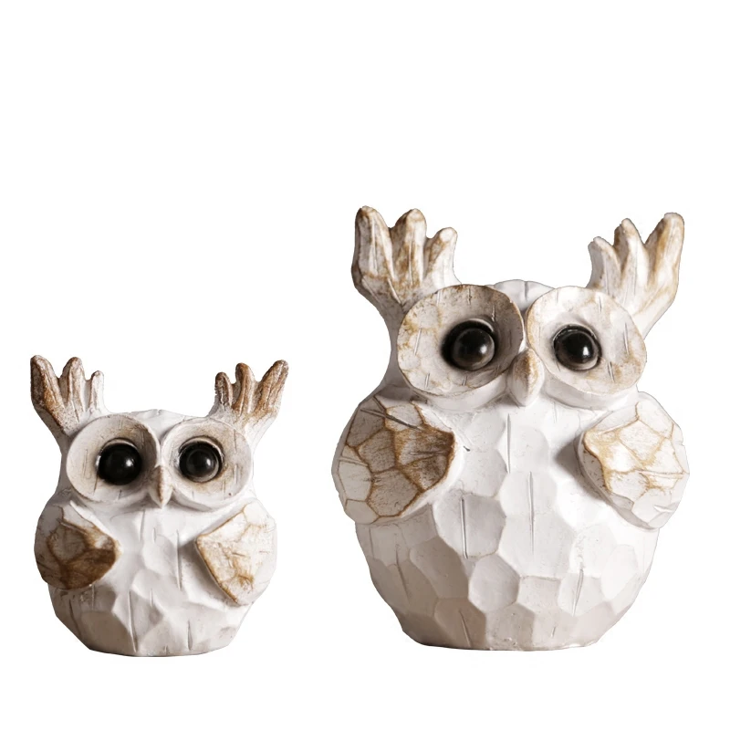 Фигурки креативной Совы из смолы в стиле ретро и ностальгические аксессуары для