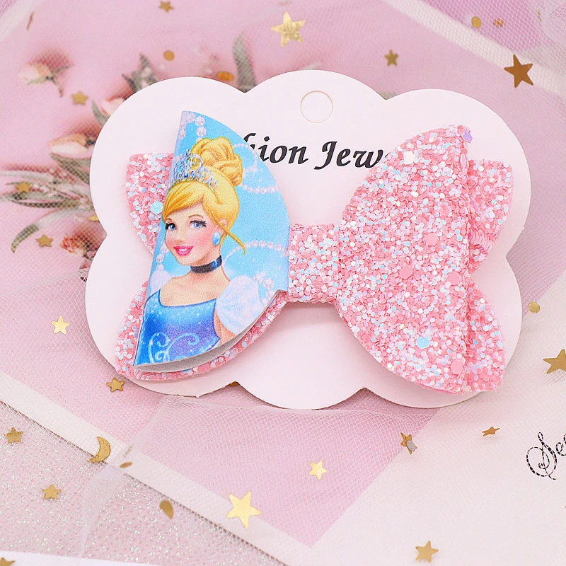 Дисней Принцесса заколка для волос бант головной убор Детская Шпилька девочек