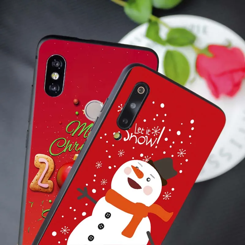 Merry Christmas Soft Silicone Phone Case for samsung galaxy a50 a70 a30 a40 a20 s8 s9 s10 plus |