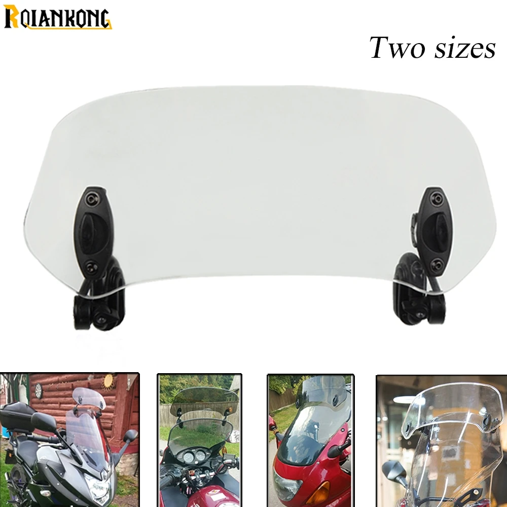 

Motorcycle Double Bubble Windshield WindScreen Screen For 2015 2016 2017 Honda CBR 250 300 600 750 Tracer Smoke Black Iridium