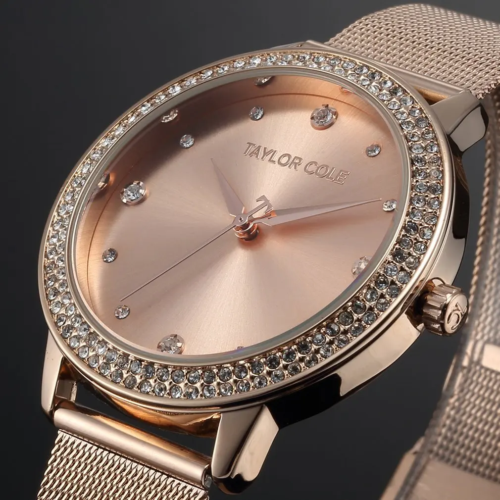 Женские наручные часы Taylor Cole модные брендовые повседневные кварцевые с