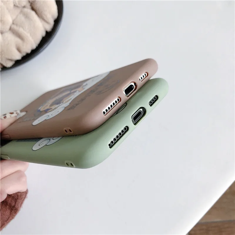 Японский Аниме Манга Мягкий ТПУ силиконовый чехол для телефона iPhone 11 11Pro X 6 6S 7 7Plus 8