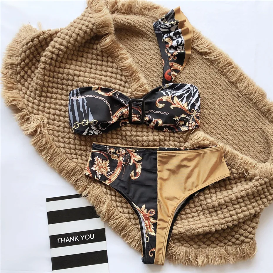 

KUKAKEY Sexy Hollow Out One Piece Swimwear Women 2020 New Push Up Padded One Shoulder Swimsuit Bathing Suit Women Beachwear Hot