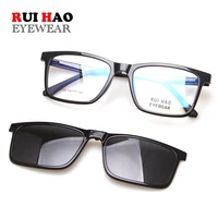 rectangular eyeglasses frame men polarized clip on sunglasses retro glasses men high fertility optical frame 2123
