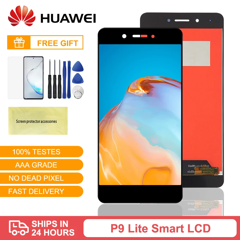 ЖК дисплей для Huawei P9 Lite Smart сенсорный экран дигитайзер в сборе Enjoy 6S DIG L21 AL00 L23