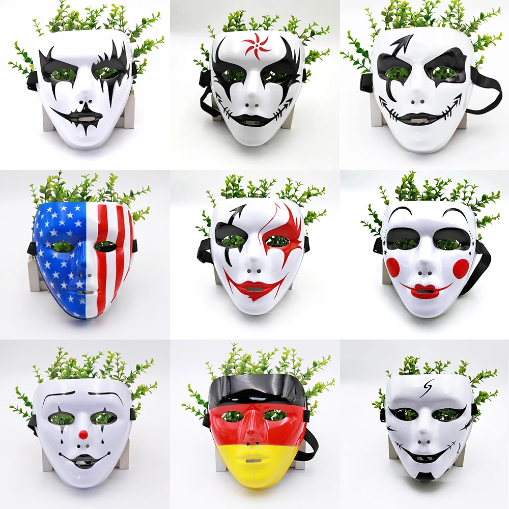 Лидер продаж в стиле хип хоп Маскарадный костюм Комплект с рожицей макияж для