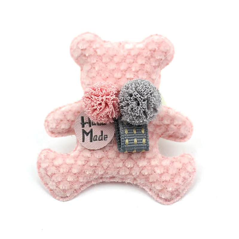 10 шт. 5 5*6 см ручная работа медведь цветы шар стеганые Аппликации для DIY заколка
