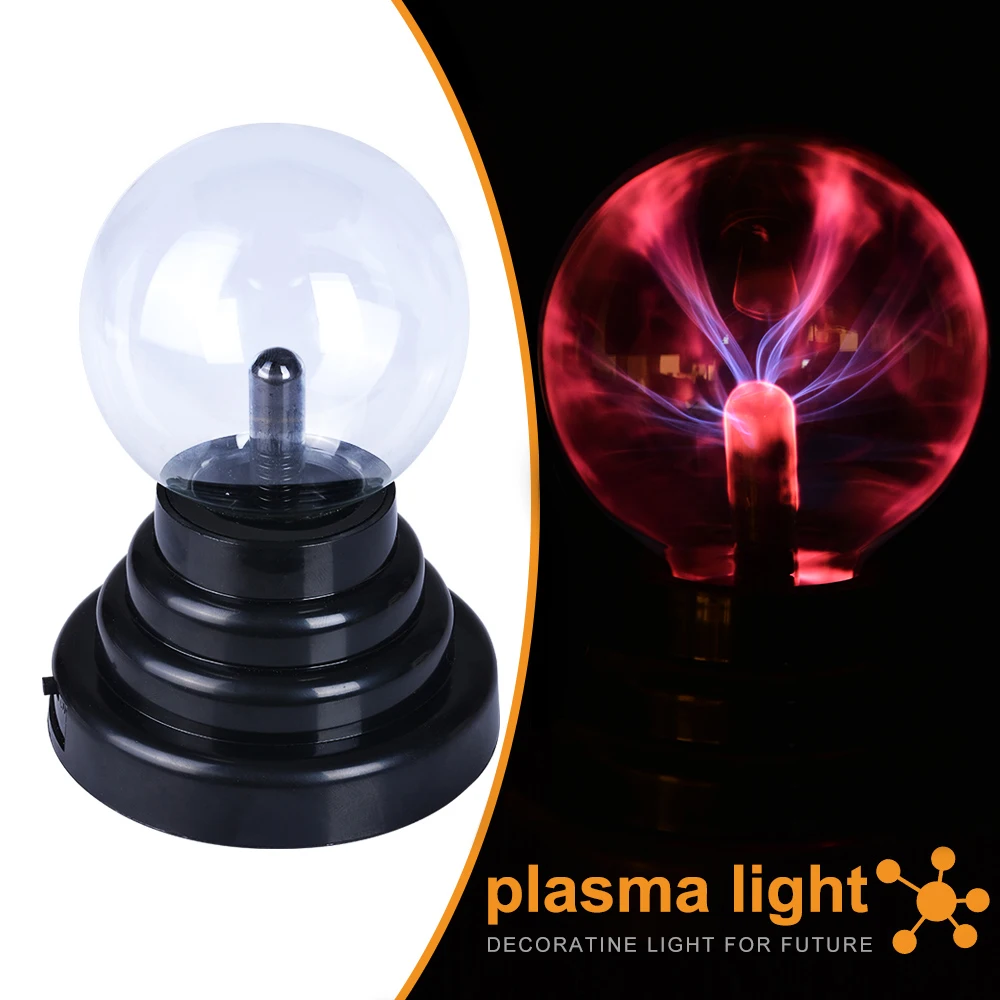 Новый светильник ing Glass Magic Plasma стеклянный шаровой настольный s Sphere ночник детский