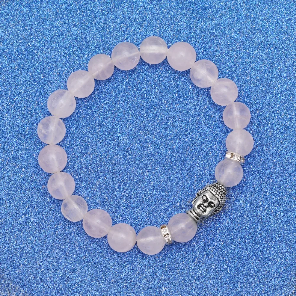 Браслет женский мужской эластичный с кристаллами буддийские амулеты на голову |