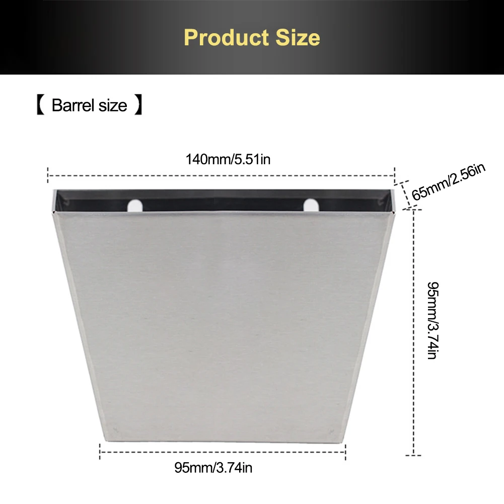 

1PC Wall Mounted Bar Beer Bottle Opener with Screws Cap Catcher Box stainless steel Glass Bottle Cap Opener Home Decoration