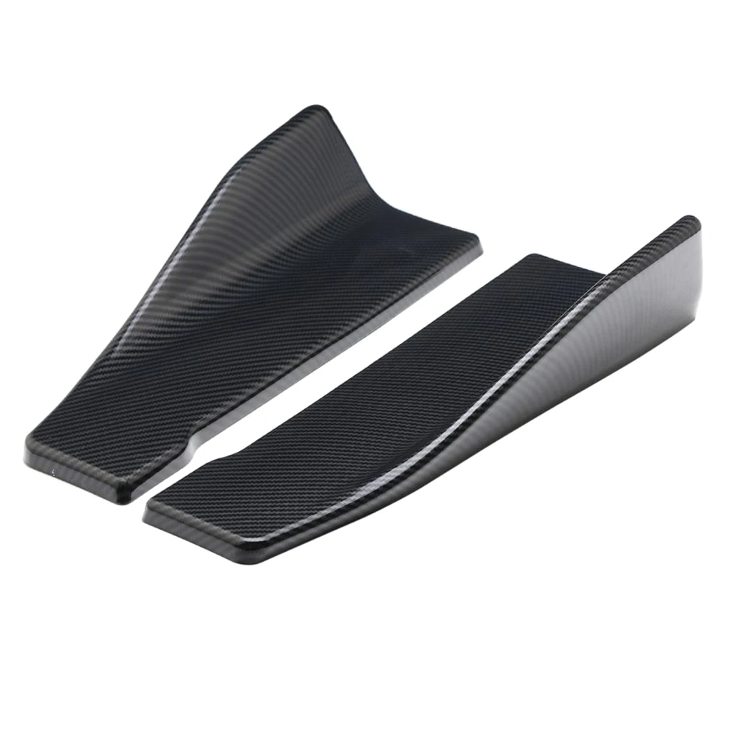 Pair of Universal Side Skirts 35CM Rear Exteriors Bottom Line Extensions Splitter Lip Car Diffusers Carbon Fiber | Автомобили и