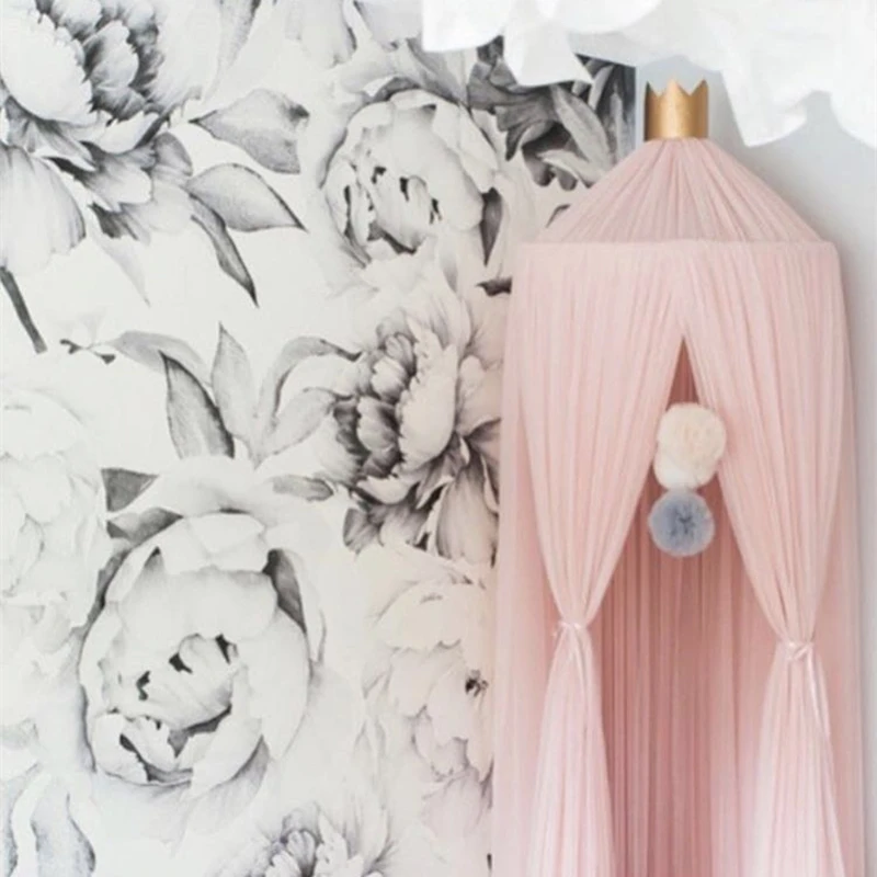 

Baby Girl Decoration Surprise Room Decor Crib Canopy for Folt Upbed Bed Tent Kids Baby Curtuns