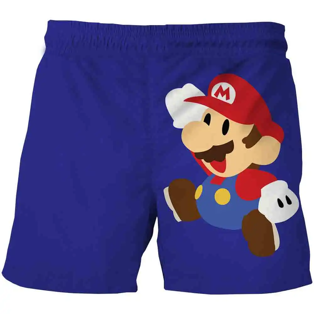 

Game Super Mario Fashion Cute Shorts Girls/Boys Leisure Shorts Summer Teenagers Cartoon Kids Baby Beach Thin Clothes Short Pants