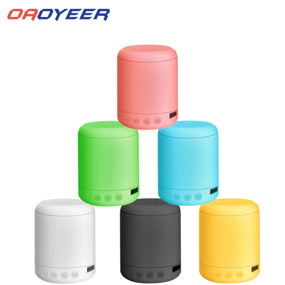 

Multi- Color Wireless Subwoofer Small Speaker A11 Macaron Mini Bluetooth-compatible Speaker Lock and Load Spray Portable
