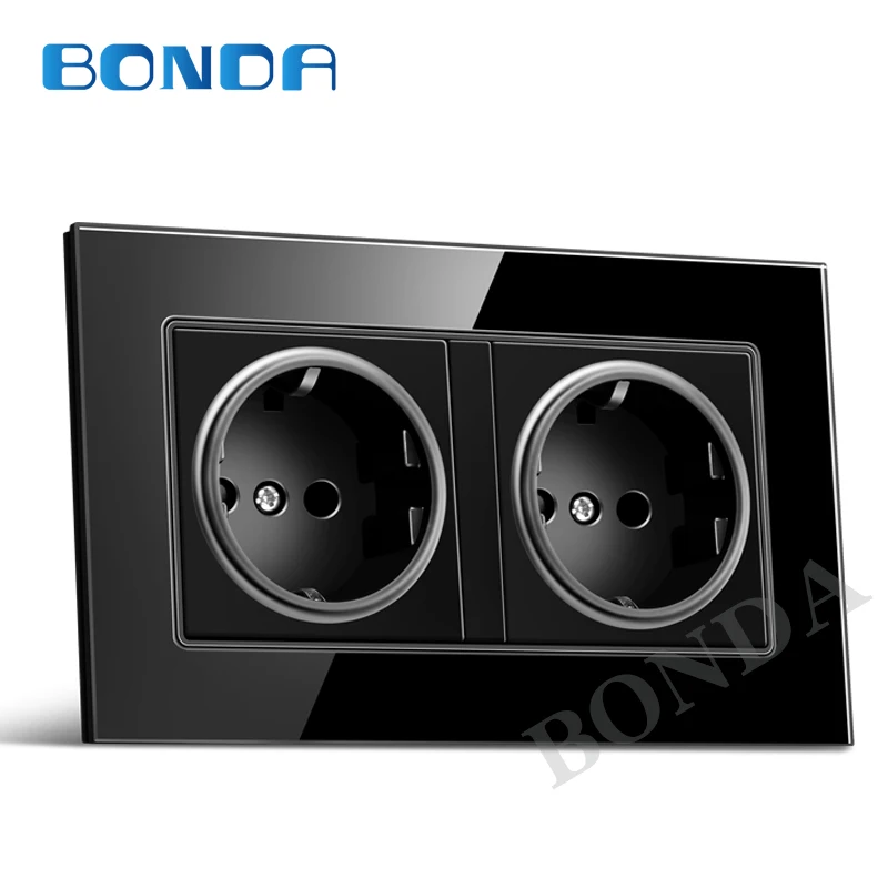 BONDA ЕС Стандартный стены Мощность устройство к разъему 3 цвета с украшением в виде