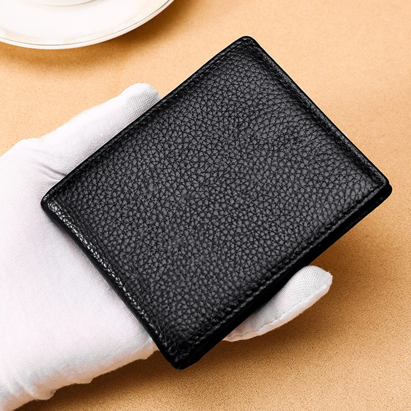 Мужская сумка для кредитных карт Bycobecy из натуральной кожи повседневная Сумочка