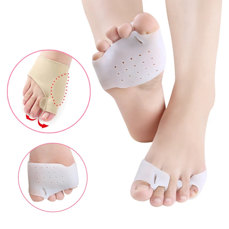 

2Pair Hallux Valgus Bunion Corrector Toe Separator Big Toe Straightener Foot Care Orthopedic Thumb Toes Protector Correction